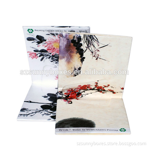 2016 China factory cheap tyvek paper wallet money holder